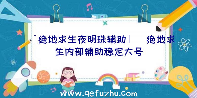 「绝地求生夜明珠辅助」|绝地求生内部辅助稳定大号